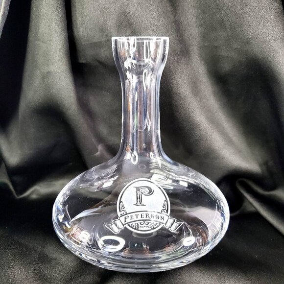 Ravenscroft Other - Peterson Ravenscroft Crystal Wine Decanter With Peterson Monogram Logo